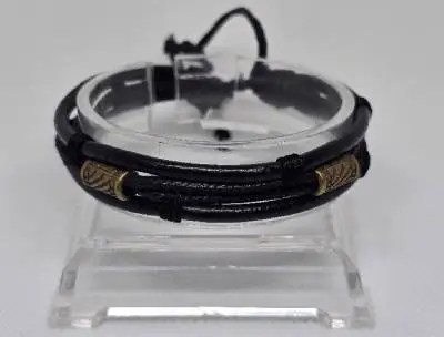 PU-Leer Armband Messing