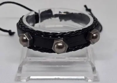 PU-Leer Armband Studs