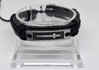 PU-Leer Armband Kruis