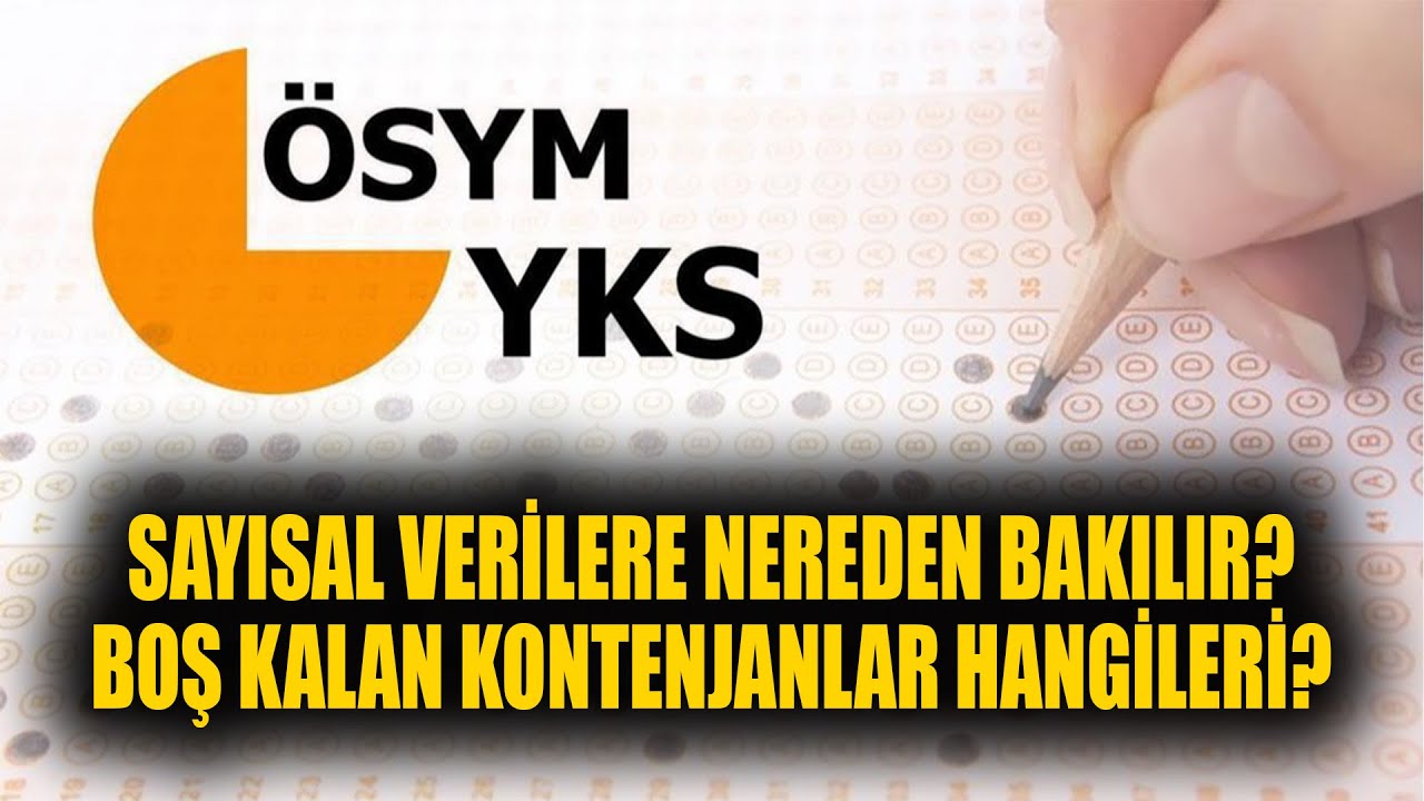 YKS 2. EK YERLEŞTİRMELERDE BİRÇOK BÖLÜM BOŞ KALDI HANGİ BÖLÜMLERE KAÇ KİŞİ YERLEŞTİR SAYISAL VERİLER