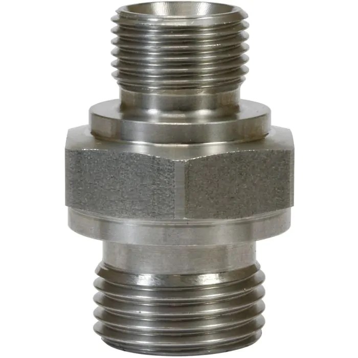 MALE TO MALE STAINLESS STEEL DOUBLE NIPPLE ADAPTOR-1/2"M to 3/4"M