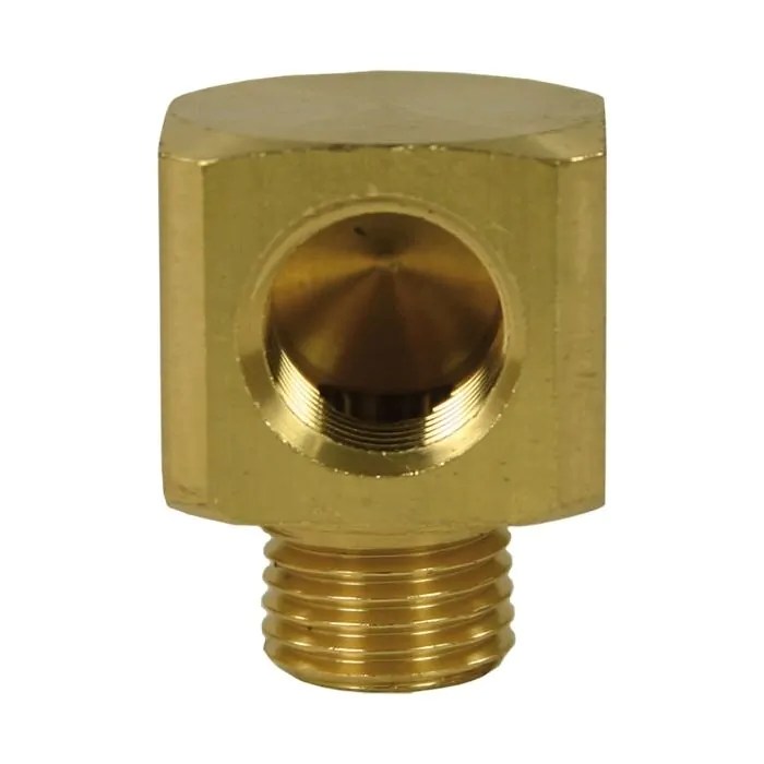 3/8"F x 3/8"M - Square 90° Elbow (Brass)