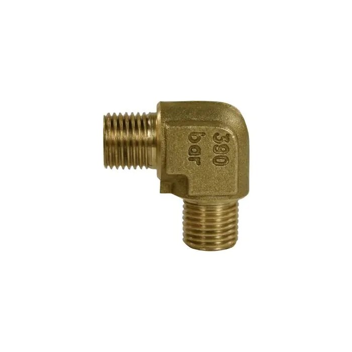 3/8"M x 3/8"M - 90° Elbow (Brass)