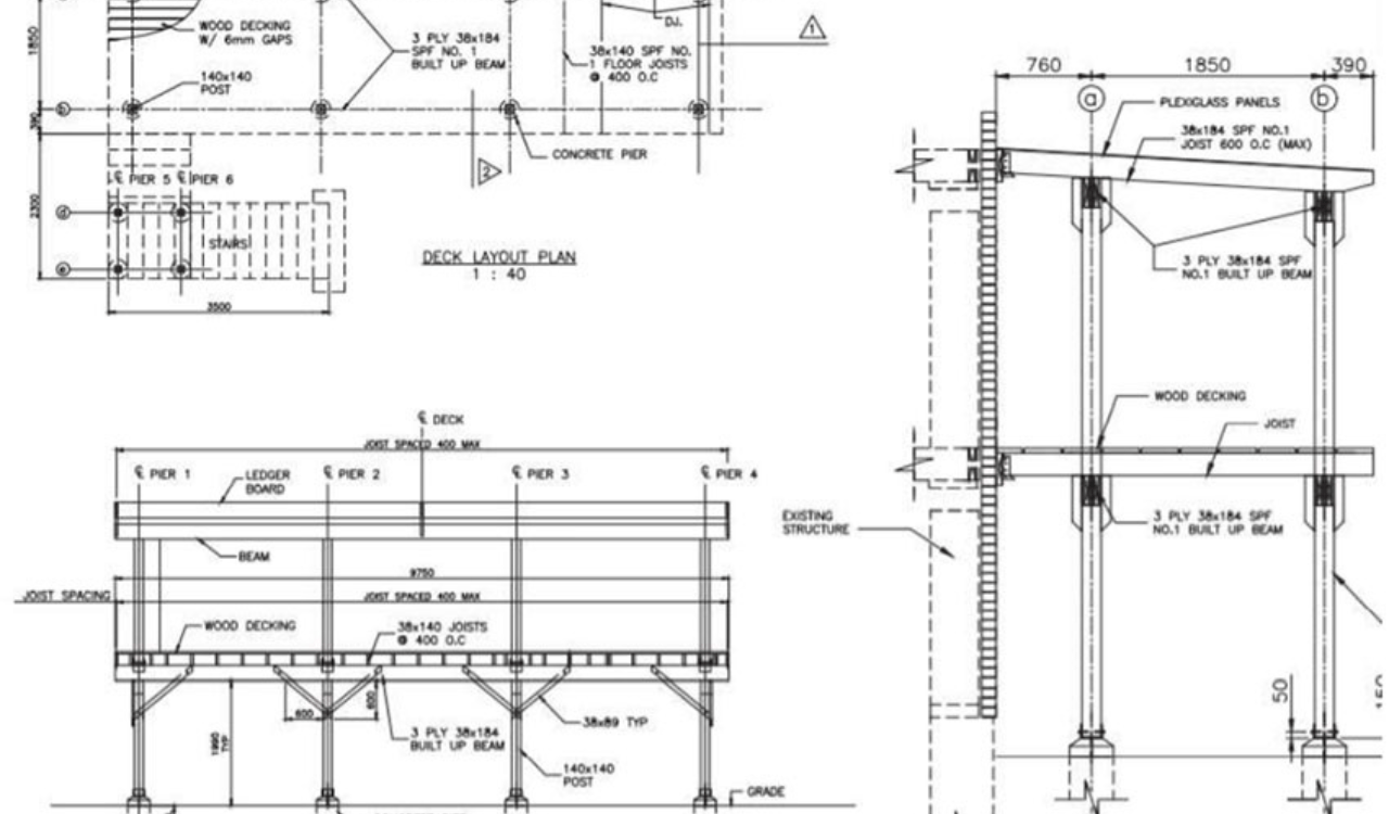 Elevated Wooden Deck Design: Markham ON.