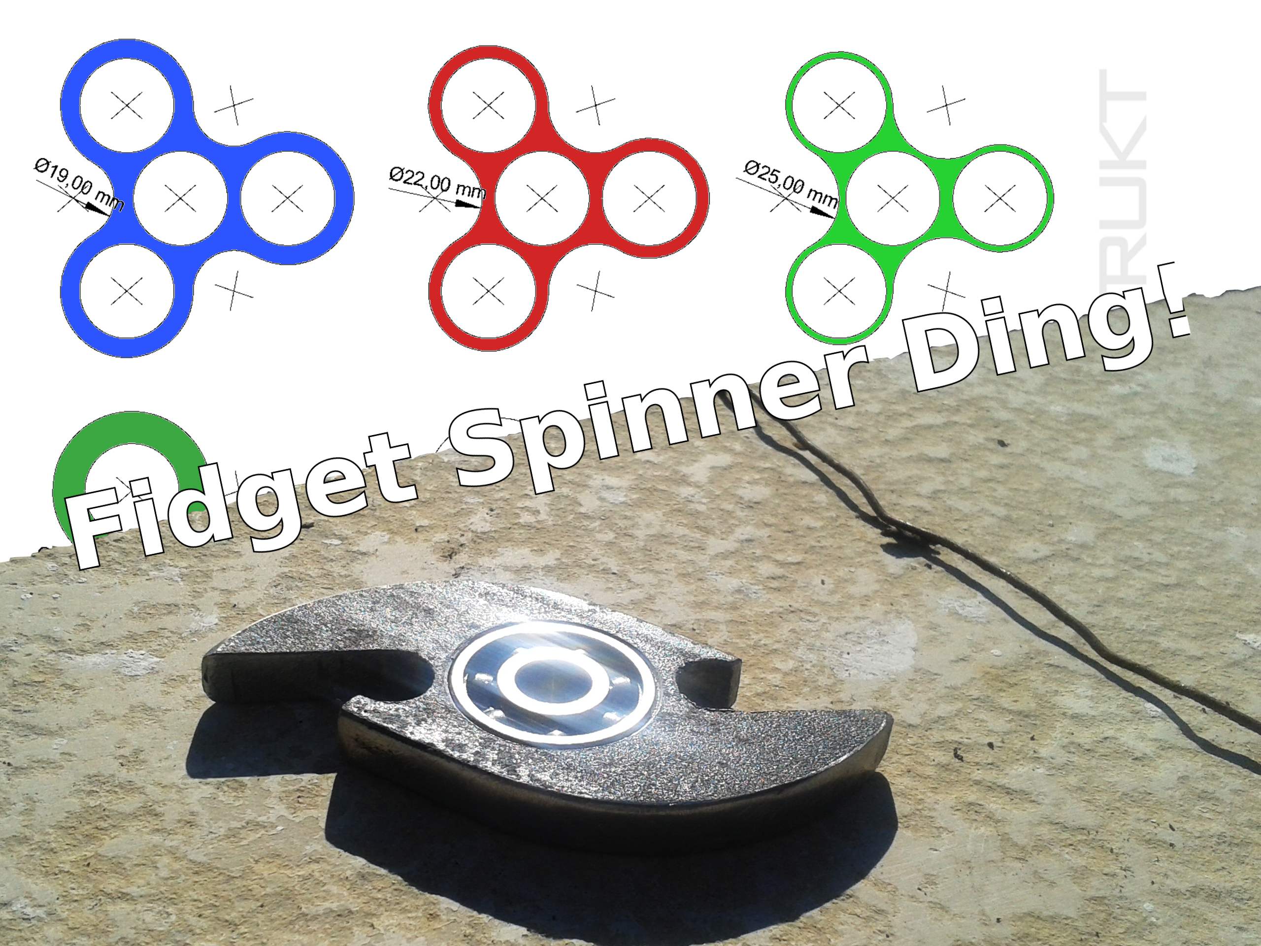 Fidget Spinner Dingens Eigenkonstrukt De