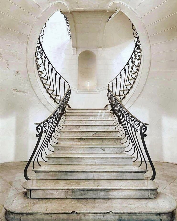 I am always inspired by architectural gems like this beautiful staircase