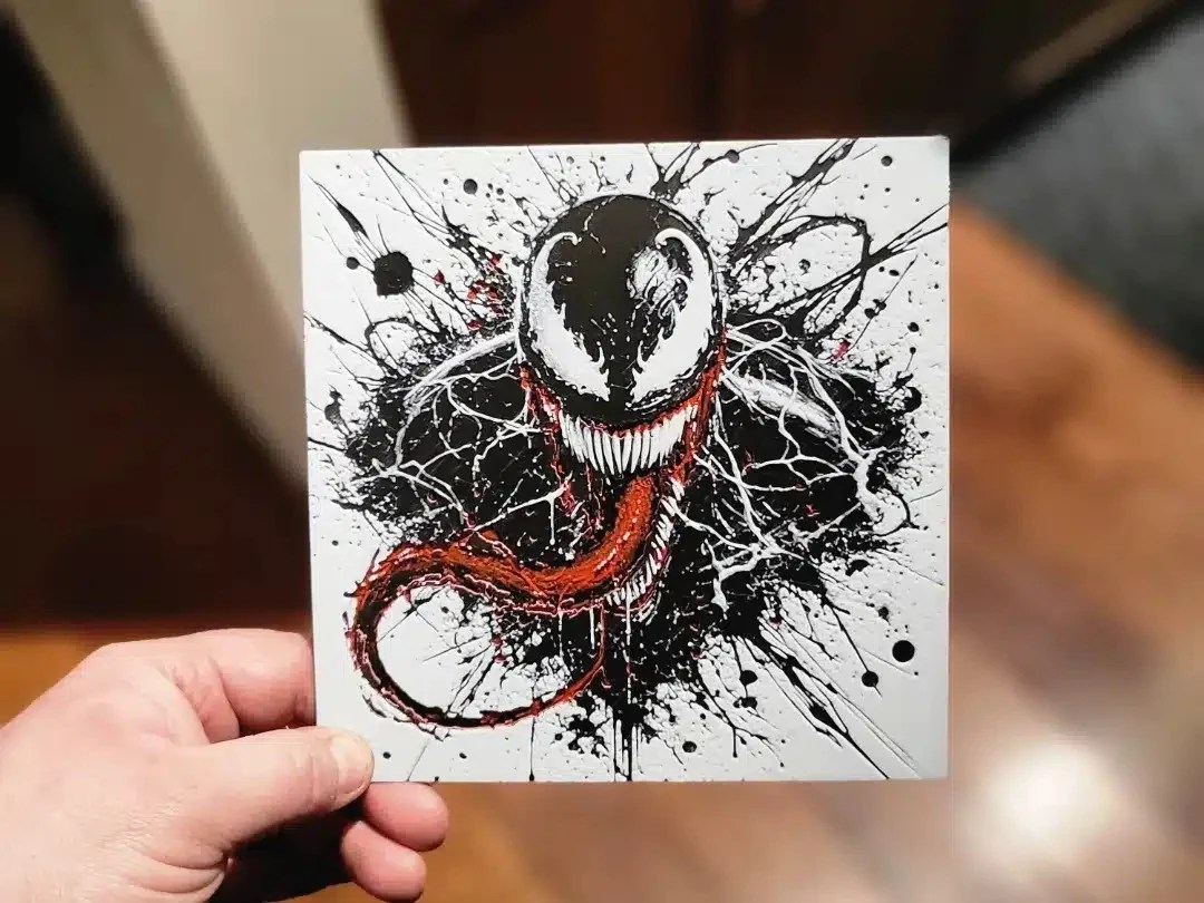 Graffiti Venom - HueForge 3D Bildplatte