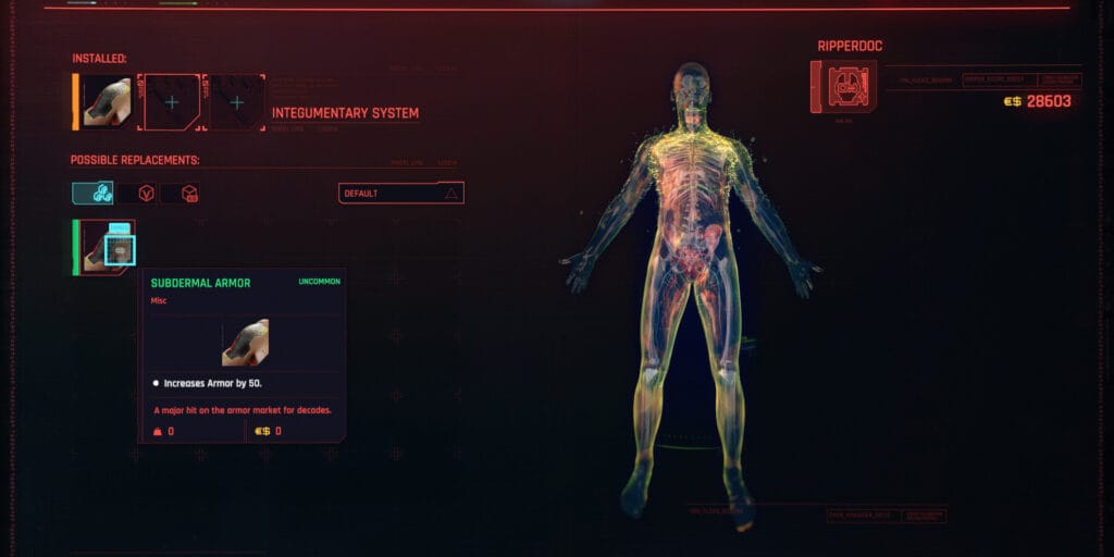 List Of Cyberware Body Mods Cyberpunk 2077 Game8 