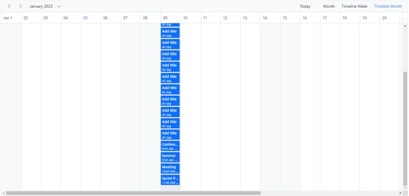 Row Auto Height In Angular Schedule Component Syncfusion - Retina Ocean Photos for Desktop