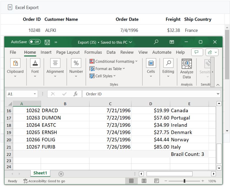 Excel Exporting In Ej2 Javascript Grid Control Syncfusion - Gradient Background Collection - Full HD Quality