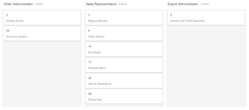 Essential Ej1 Syncfusion Php Kanban Data Binding - Modern Sunset Texture - Mobile