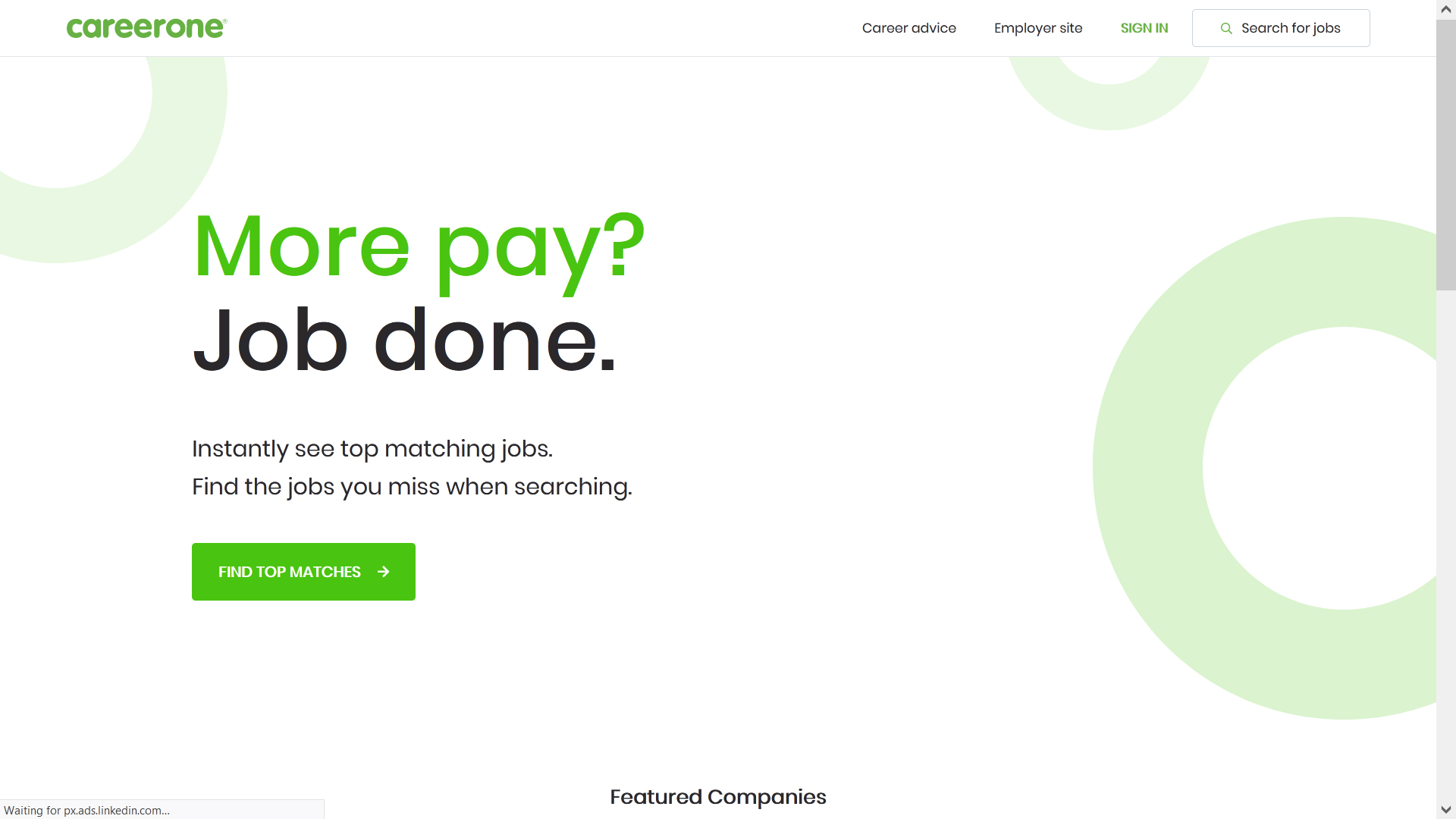 careerone.com.au job board screenshot