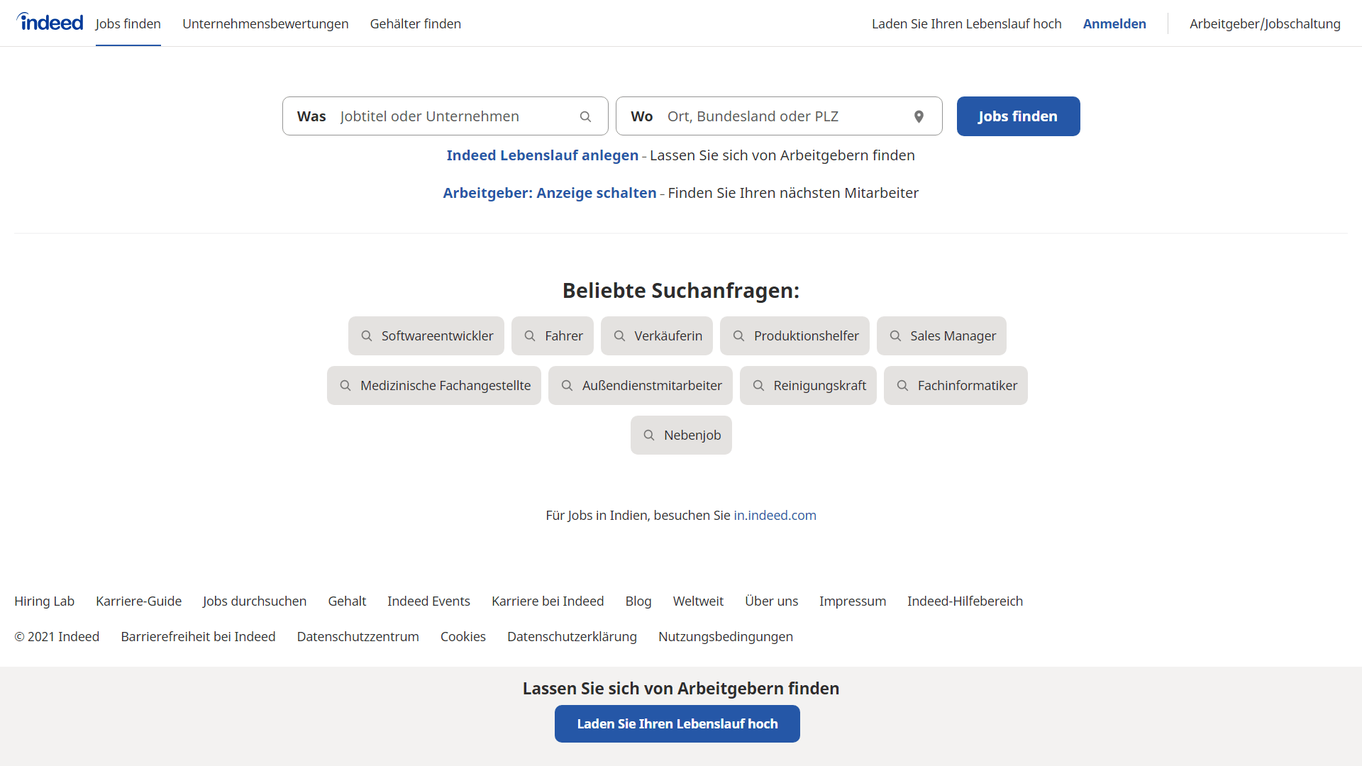 au.indeed.com job board screenshot