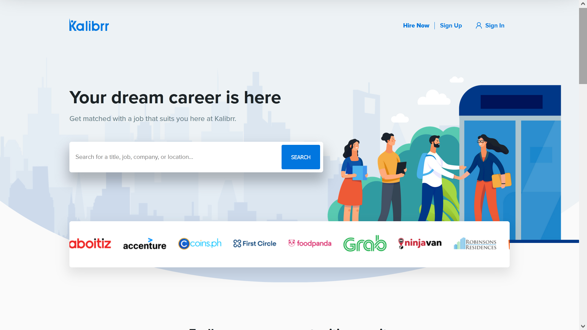 kalibrr.com job board screenshot