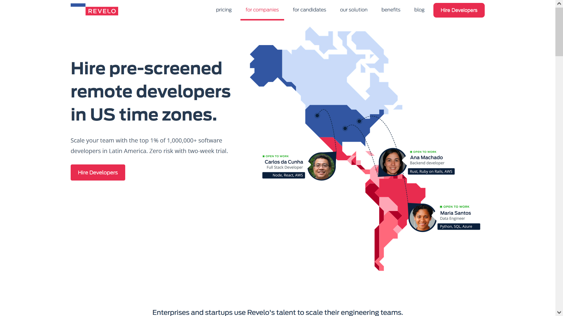 revelo.com.br job board screenshot