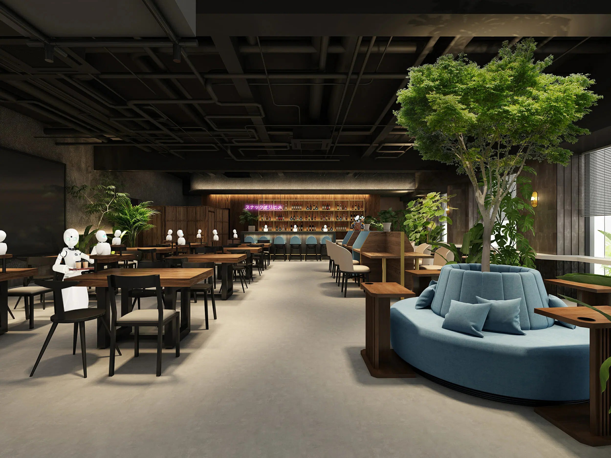 New Robot Style Cafe - Nature Texture Collection - Desktop Quality