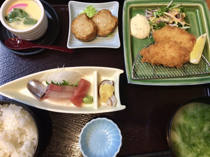 長崎でいけすのある居酒屋 むつ五郎 のランチが人気