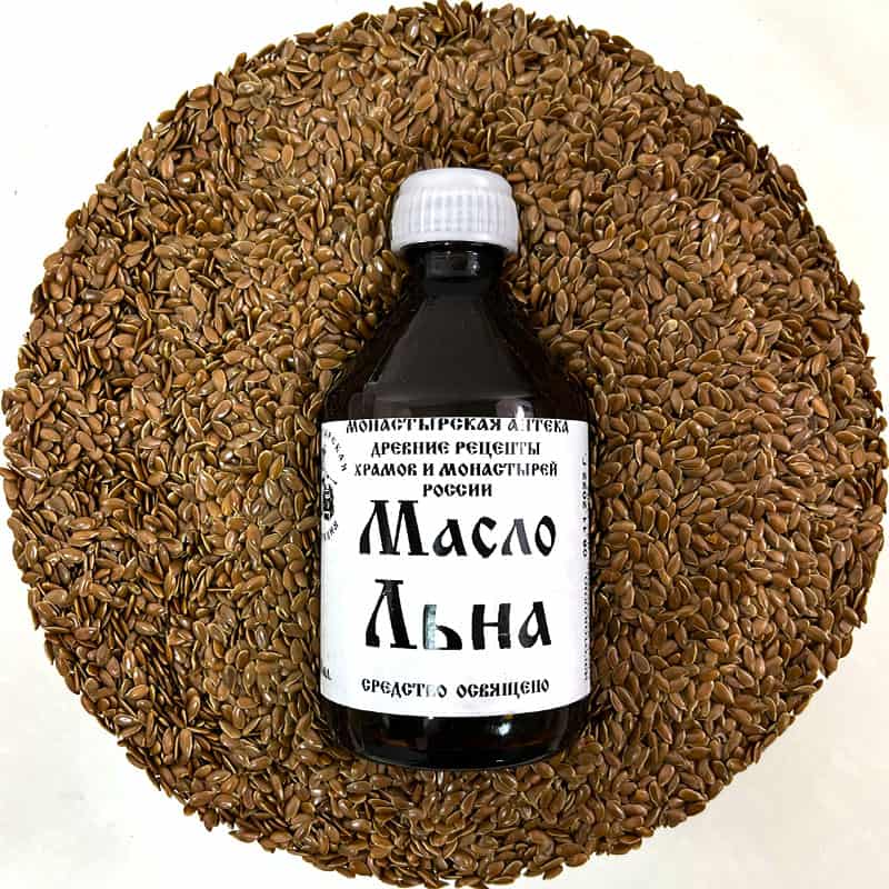 Масло Льна Холодный отжим - 100 мл - Монастырская аптека - Лавка лекаря ...