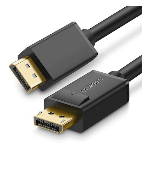 Cablu video Ugreen, DP102 DP (T) la DP (T), rezolutie maxima 4K UHD (3840 x 2160) la 30 Hz, conectori auriti, 2m, negru 10211