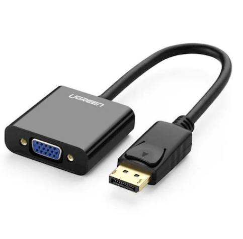Cablu video Ugreen, DP109 DP (T) la 1 x VGA (M) 1920x1080 la 60Hz cu sunet, lungime 0.25m, negru 20415