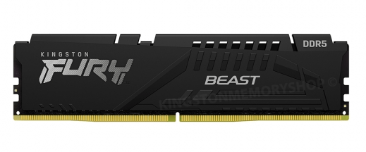 Memorie DDR Kingston - gaming FURY Beast DDR5 32 GB, frecventa 5200 MHz, 1 modul, radiator, KF552C40BB-32