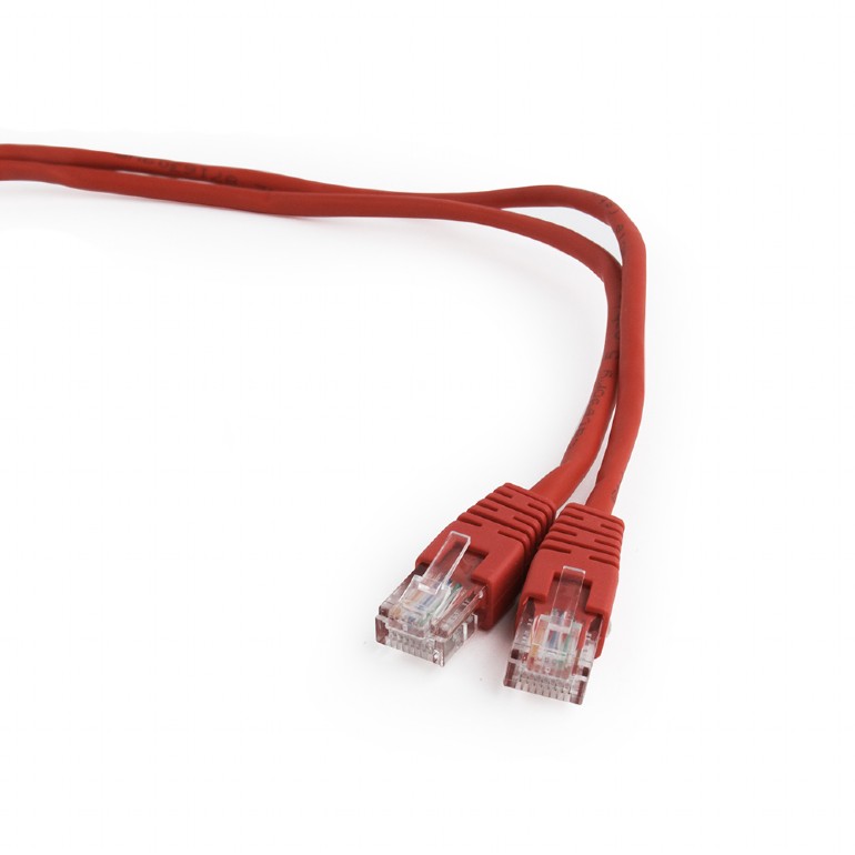 Patch CORD UTP SPACER Cat5e, cupru-aluminiu, 10 m, rosu, AWG26, SP-PT-CAT5-10M-R