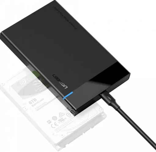 Rack extern Ugreen, US221 pt HDD si SSD SATA 2.5 conectare USB 3.0 max 5 Gbps, ABS, negru 30848"