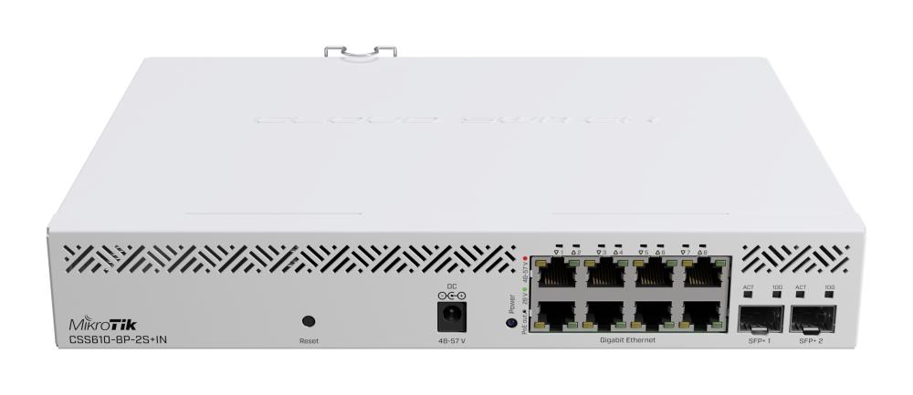Net SWITCH 8PORT 1000M 2SFP+/CSS610-8P-2S+IN MIKROTIK CSS610-8P-2S+IN