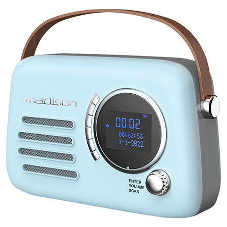 Radio FM/dab portabil vintage 30W cu functie bluetooth/aux