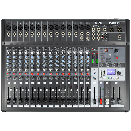 Mixer digital 16 canale 48V BT/USB/SD