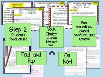 Characterization Powerpoint Notes Practice Worksheets Test Ela Buffet - Professional Abstract Texture - Desktop