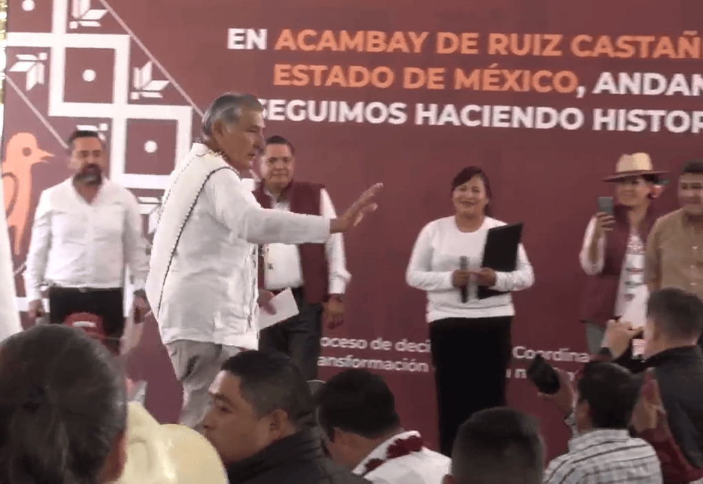 En Acambay, Adán Augusto promete bajar la pensión universal de los 65 a 63 años