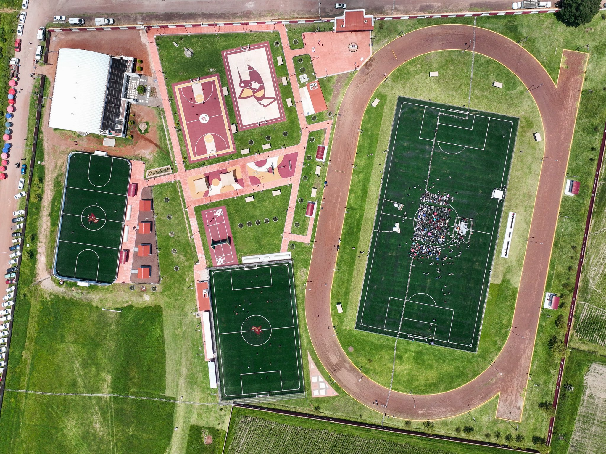 Unidad deportiva Juan del Mazo López en Acambay