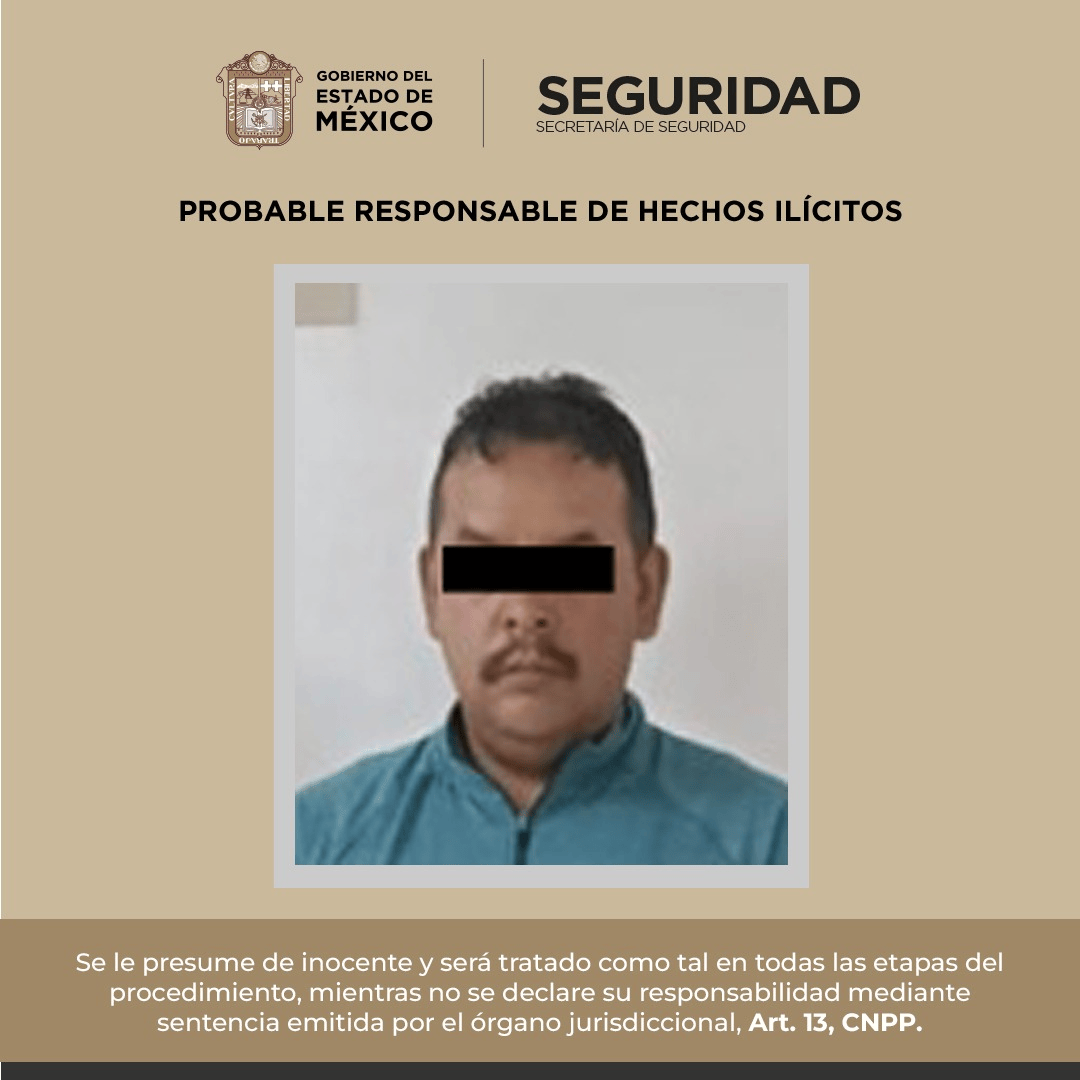 Policías de la Secretaría de Seguridad del Estado de México detuvieron en Jilotepec a un hombre acusado de exigir pagos mensuales a un comerciante. El sospechoso también podría estar vinculado al robo de combustible.
