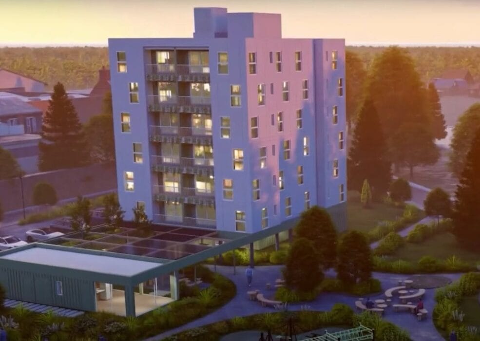 Nuevo edificio en madera en Durazno tendrá 7 pisos