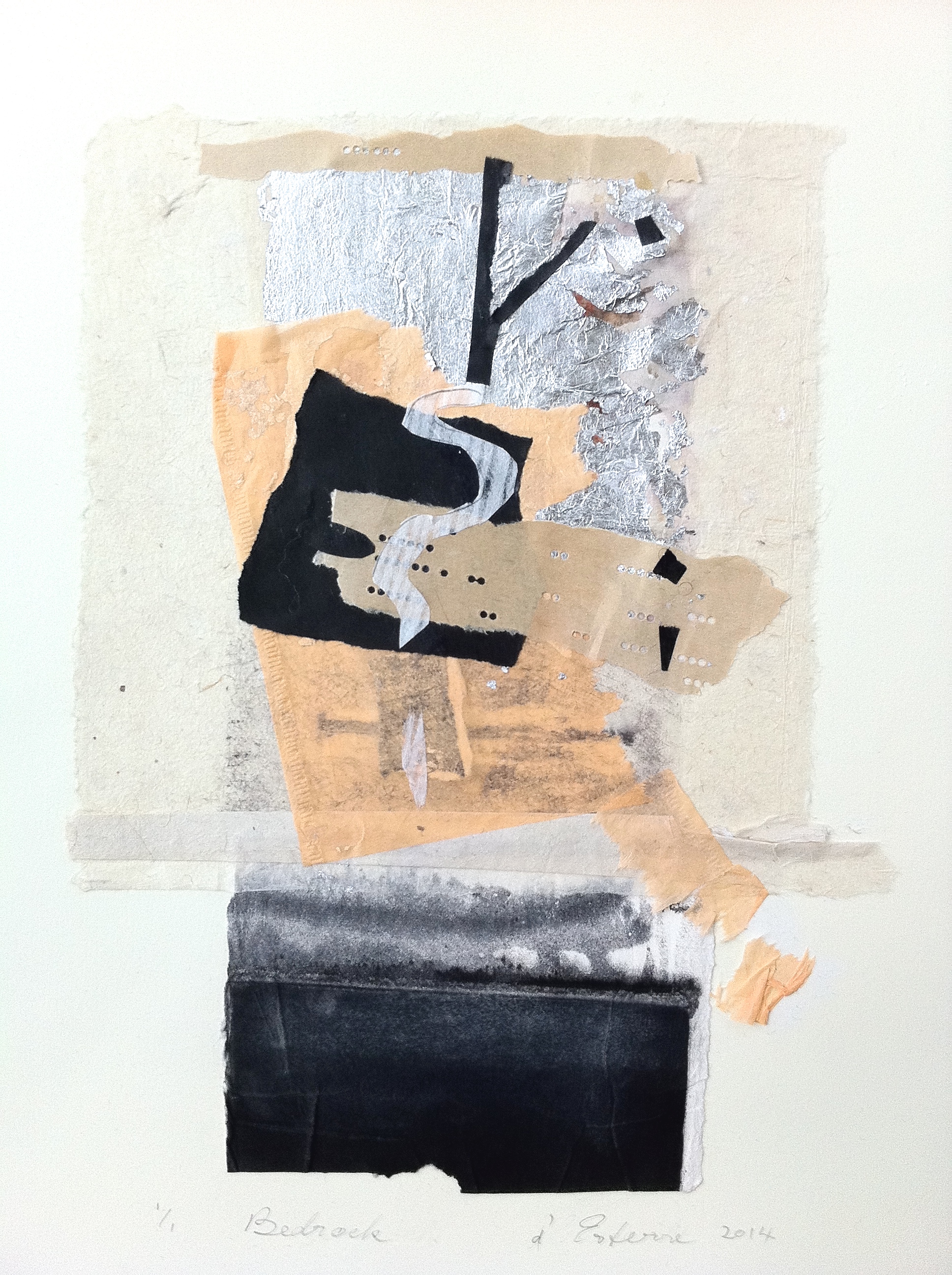 Bedrock, 2015, collage, 30x16 cm