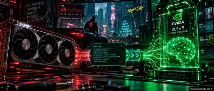 NVIDIA DLSS 5 Neural Rendering en GPU AMD Radeon RX 9070 XT