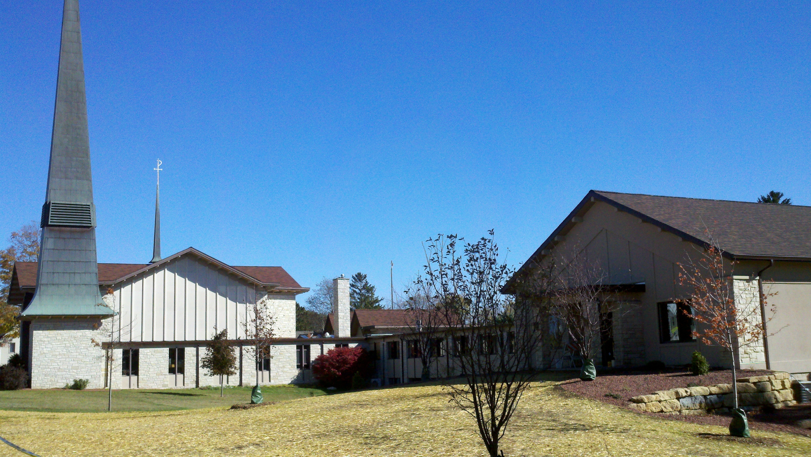 A beautiful fall day…our addition near completion Evangelical Lutheran Church of Mt. Horeb