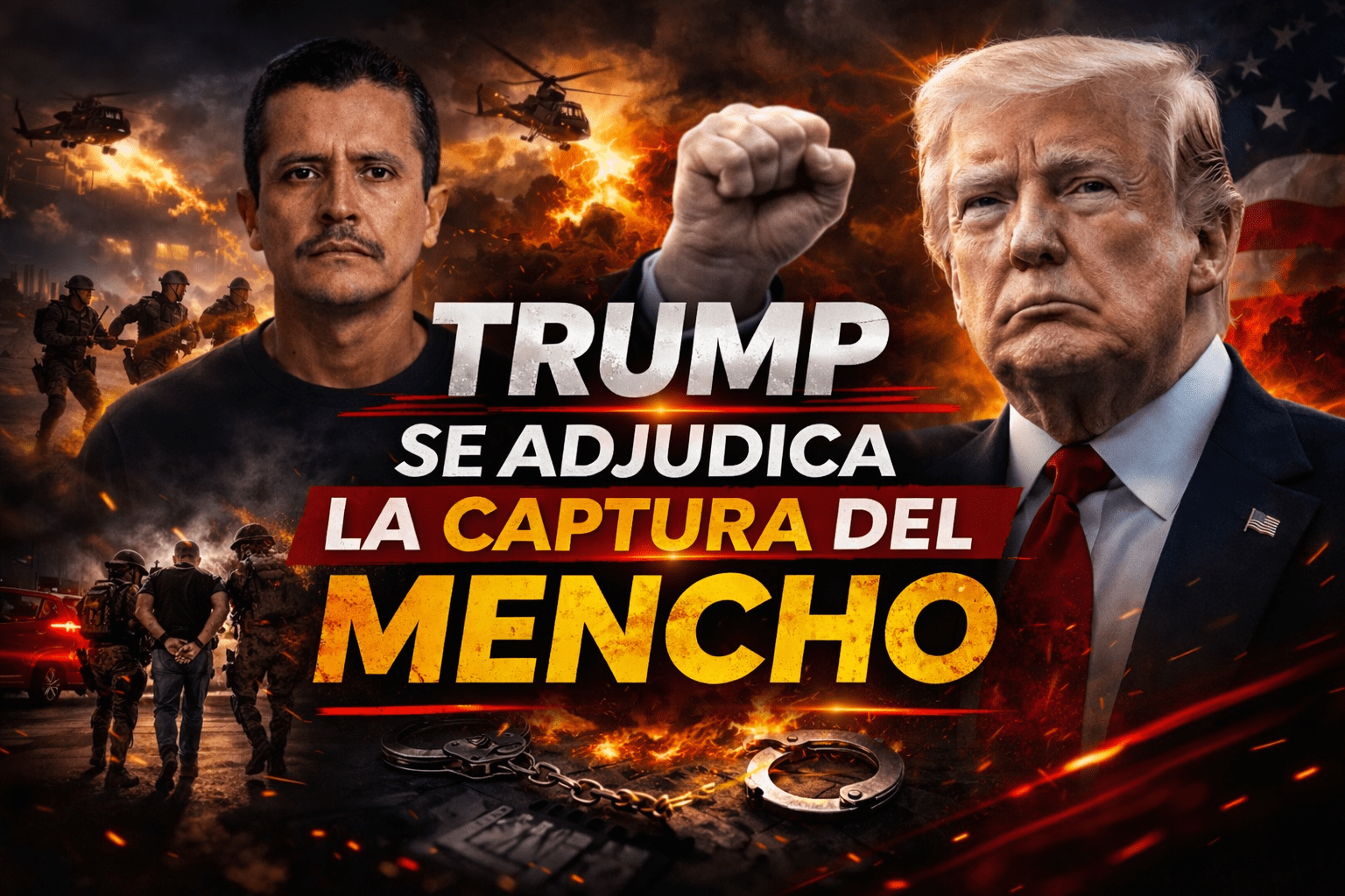 ¿Operación mexicana o narrativa electoral? Trump se adjudica la caída de “El Mencho” y desata polémica
