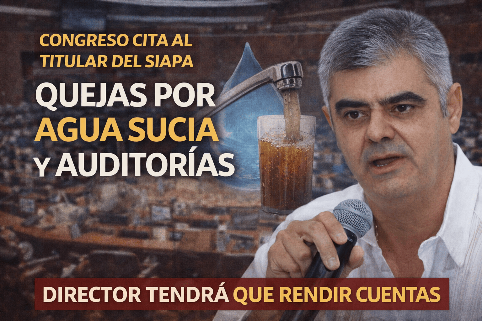 Congreso citará a comparecer al director del SIAPA