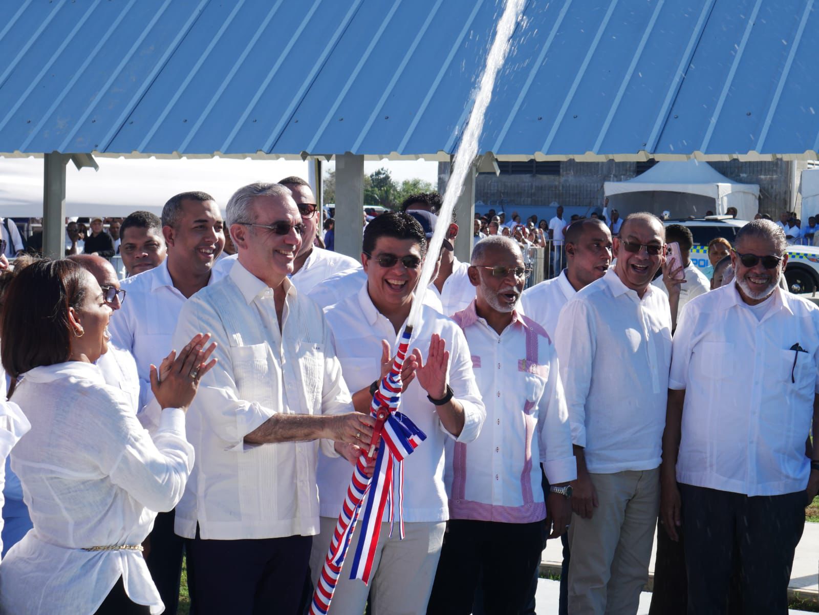 Abinader inaugura ampliación del conducción Uruguayo Barrera de Salinidad, aportará más de 136 millones de galones diarios de agua