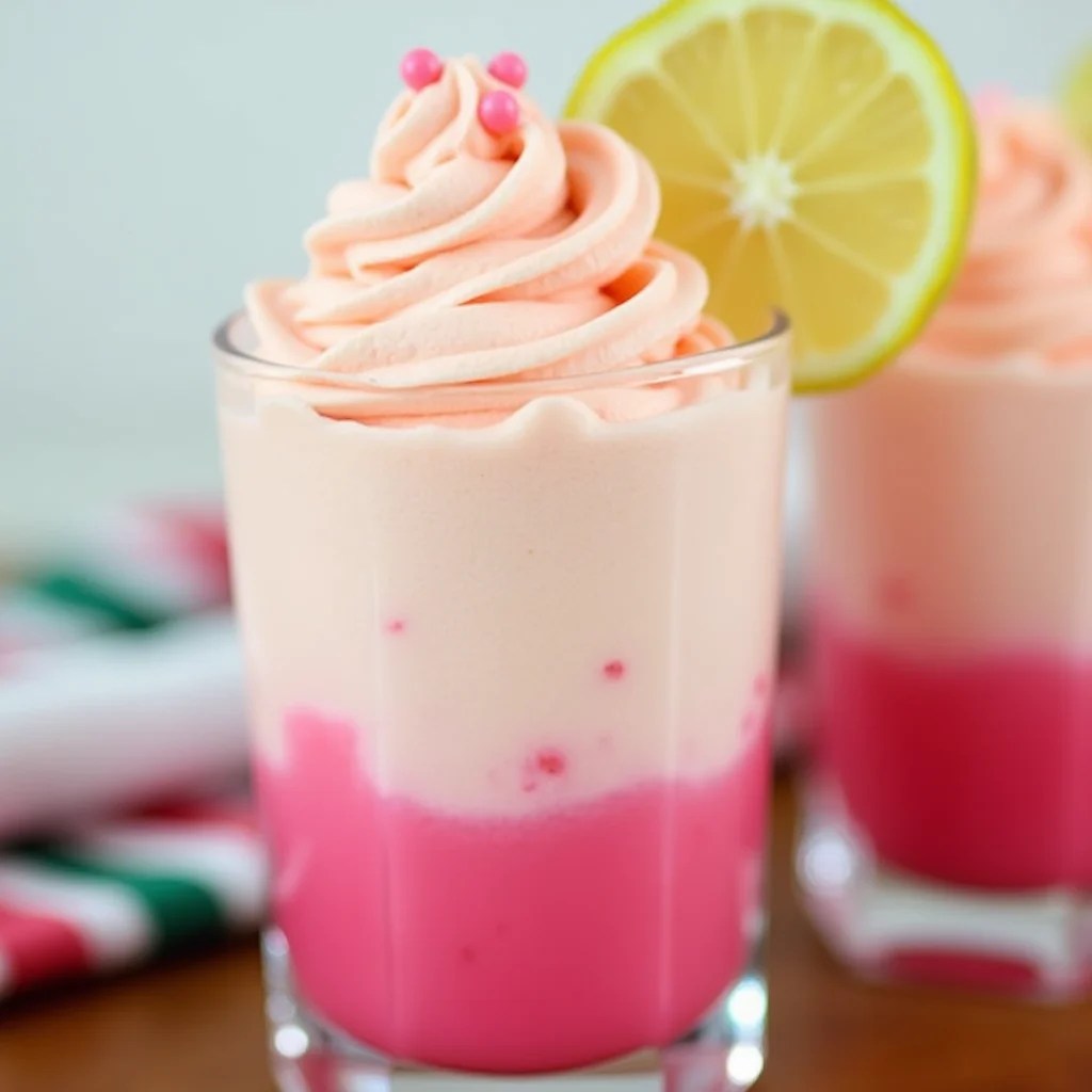 Refreshingly delicious whipped pink lemonade