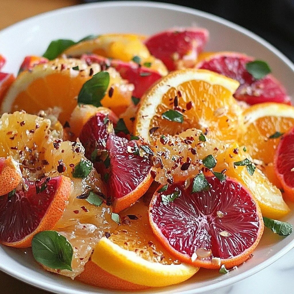 Winter Citrus Salad with Honey Dressing