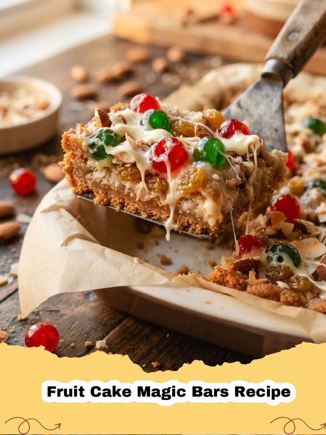 fruit cake magic bars