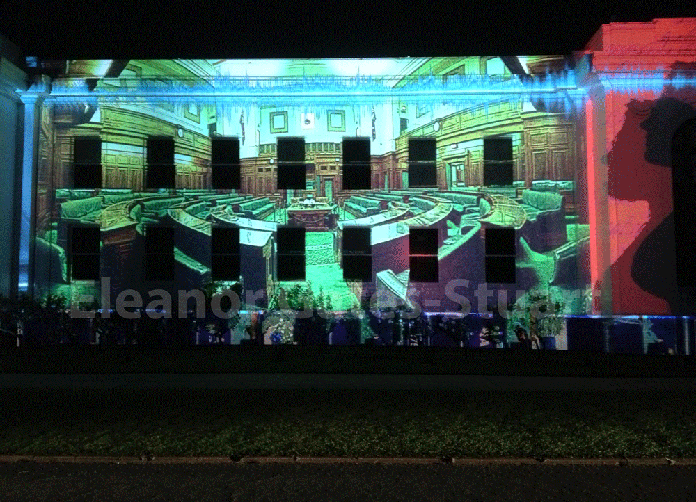 MOAD Artwork by Eleanor Gates-Stuart, Enlighten Canberra 2013