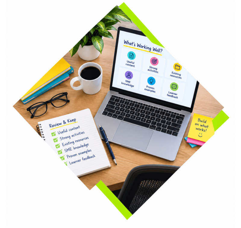 Review of existing learning content and resources