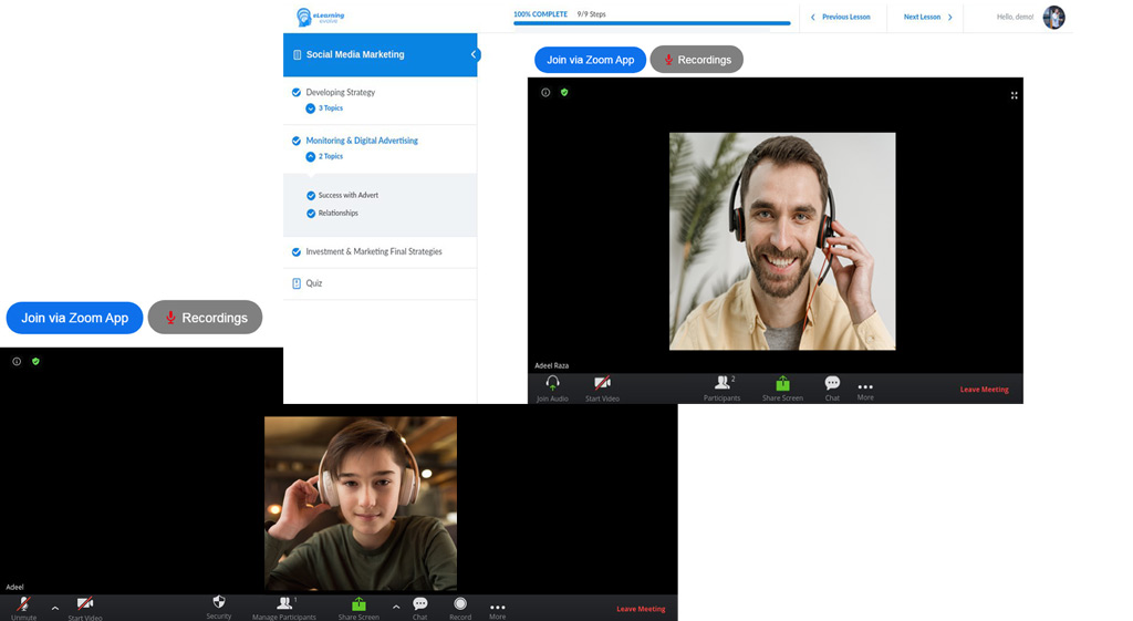 7+ best wordpress lms plugins (with free options) · 1. The Zoom Wordpress Plugin By Elearning Evolve