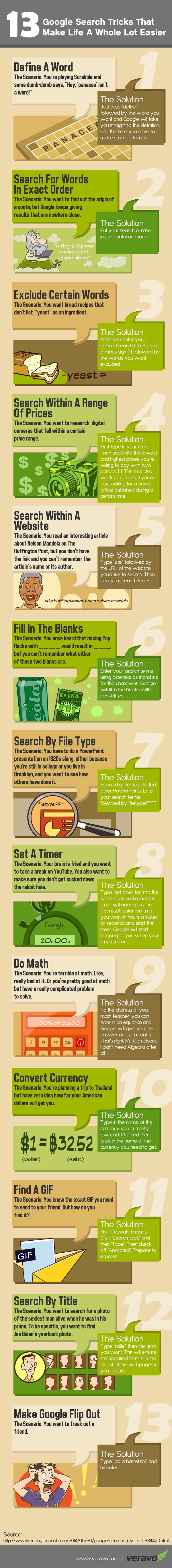 Google Search Tricks Infographic
