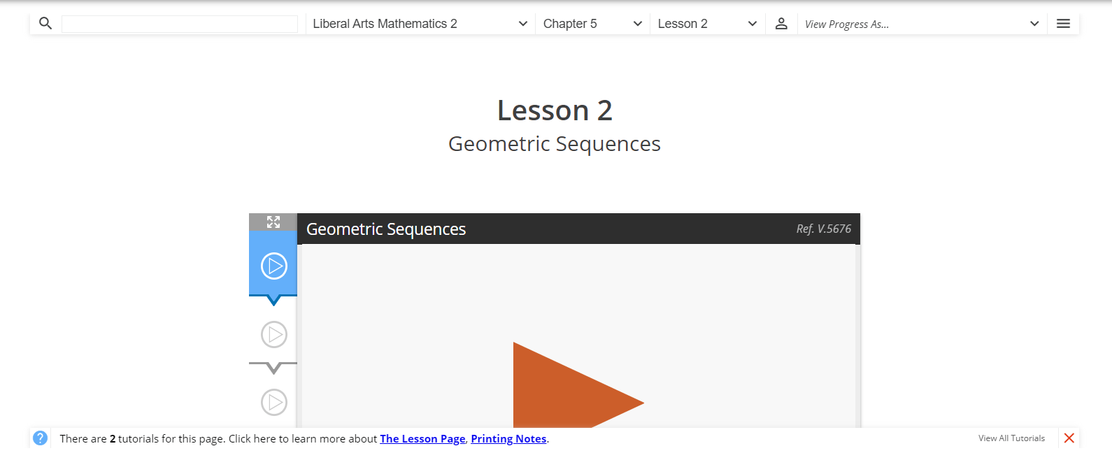 Liberal arts mathematics 2