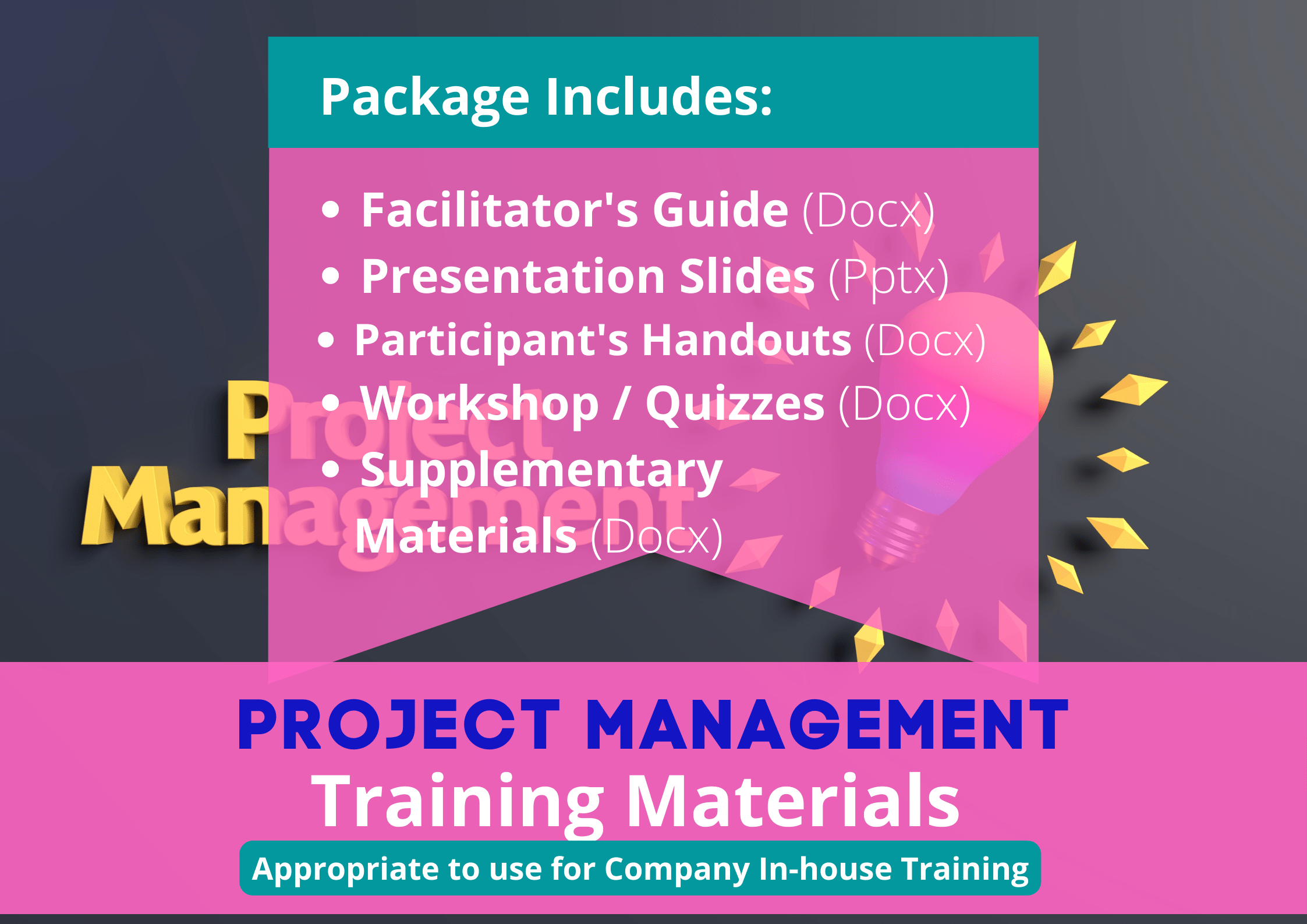 Project Management Training Materials